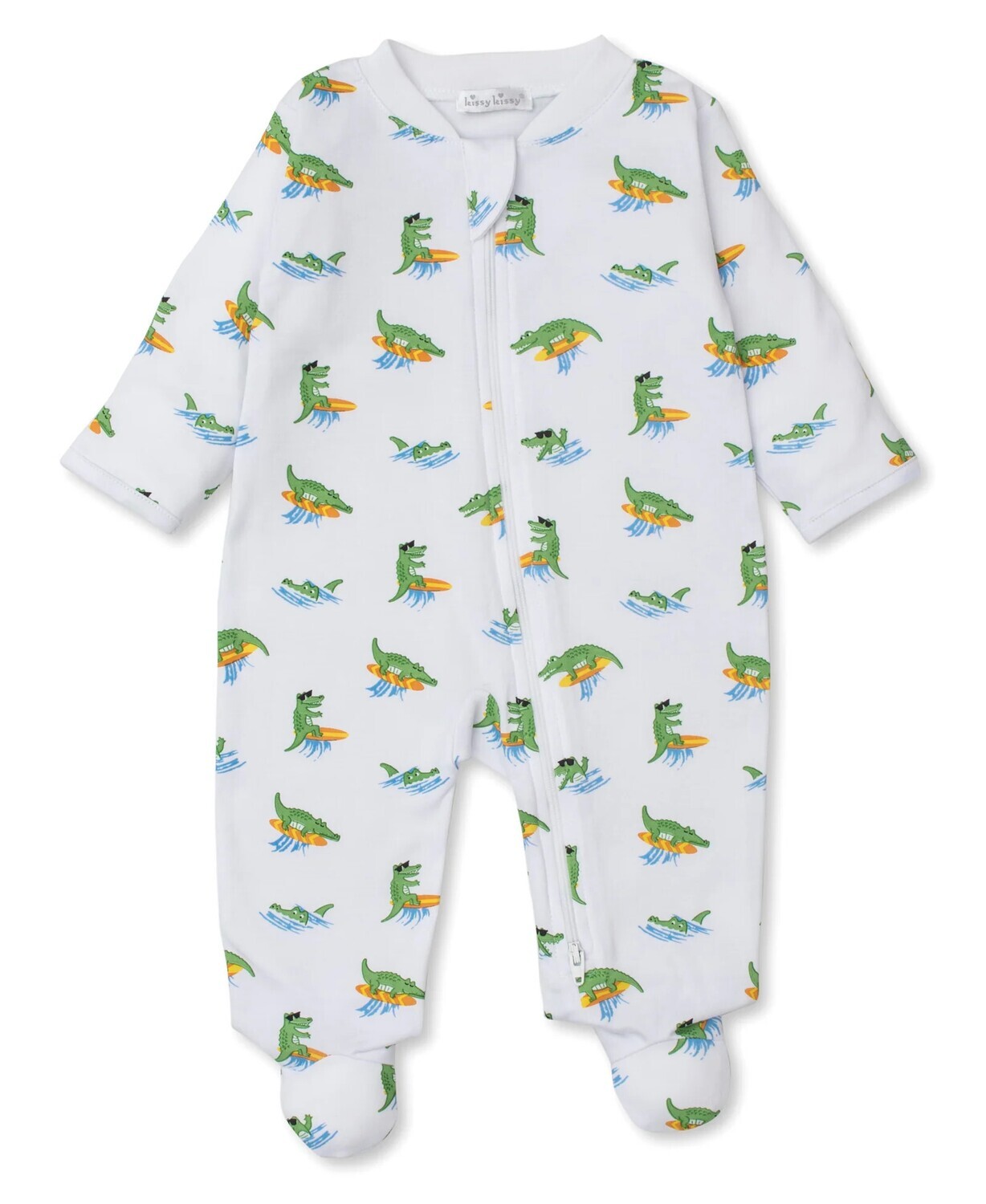 PJ Crocodile Capers Footie w/ Zipper