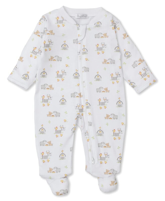 Farmyard Frolic Footie w/ Zipper