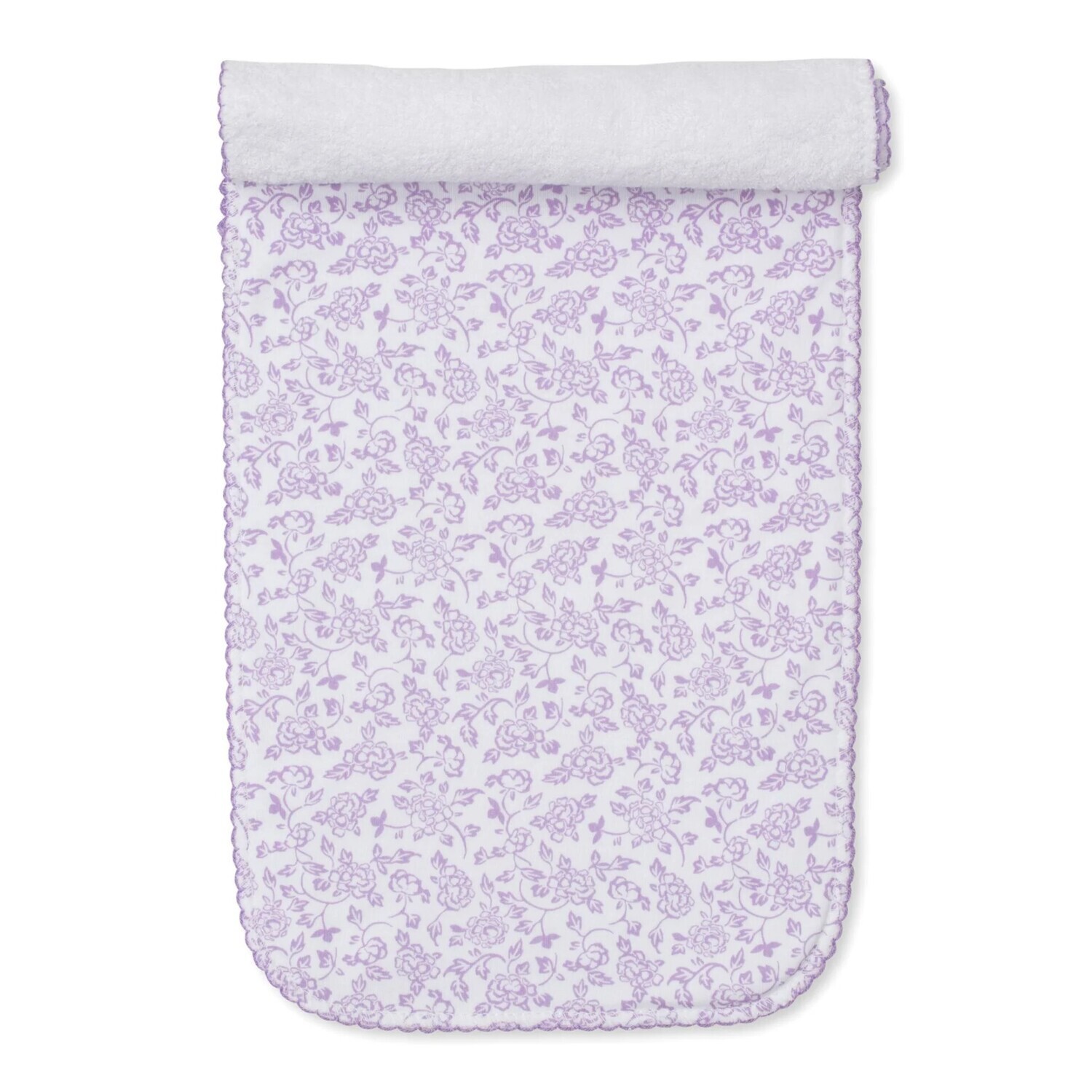 Blooming Vines Burp Cloth- Lilac