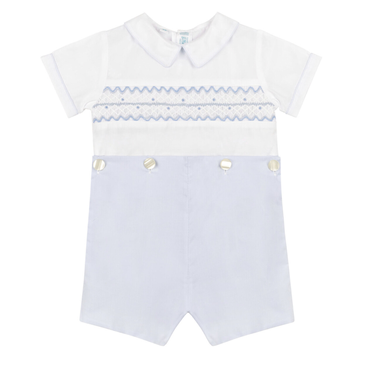 97516 Boys Wave Smocked Bobby Suit