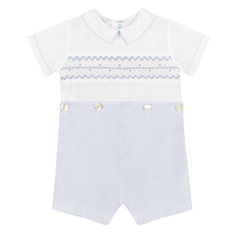 97516 Boys Wave Smocked Bobby Suit