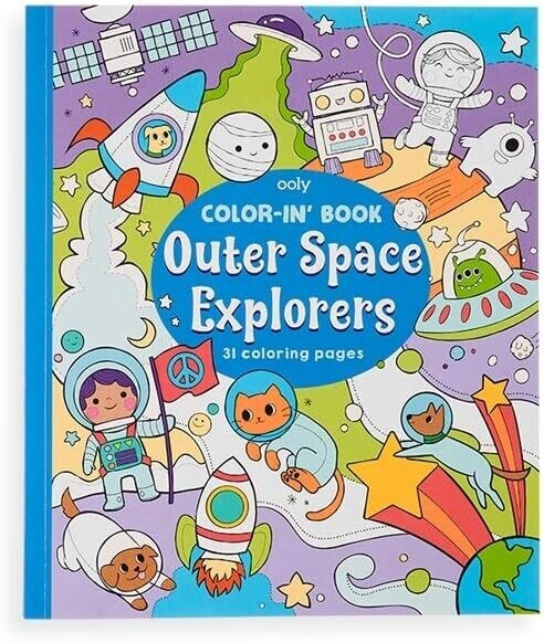 ooly Coloring Book Space