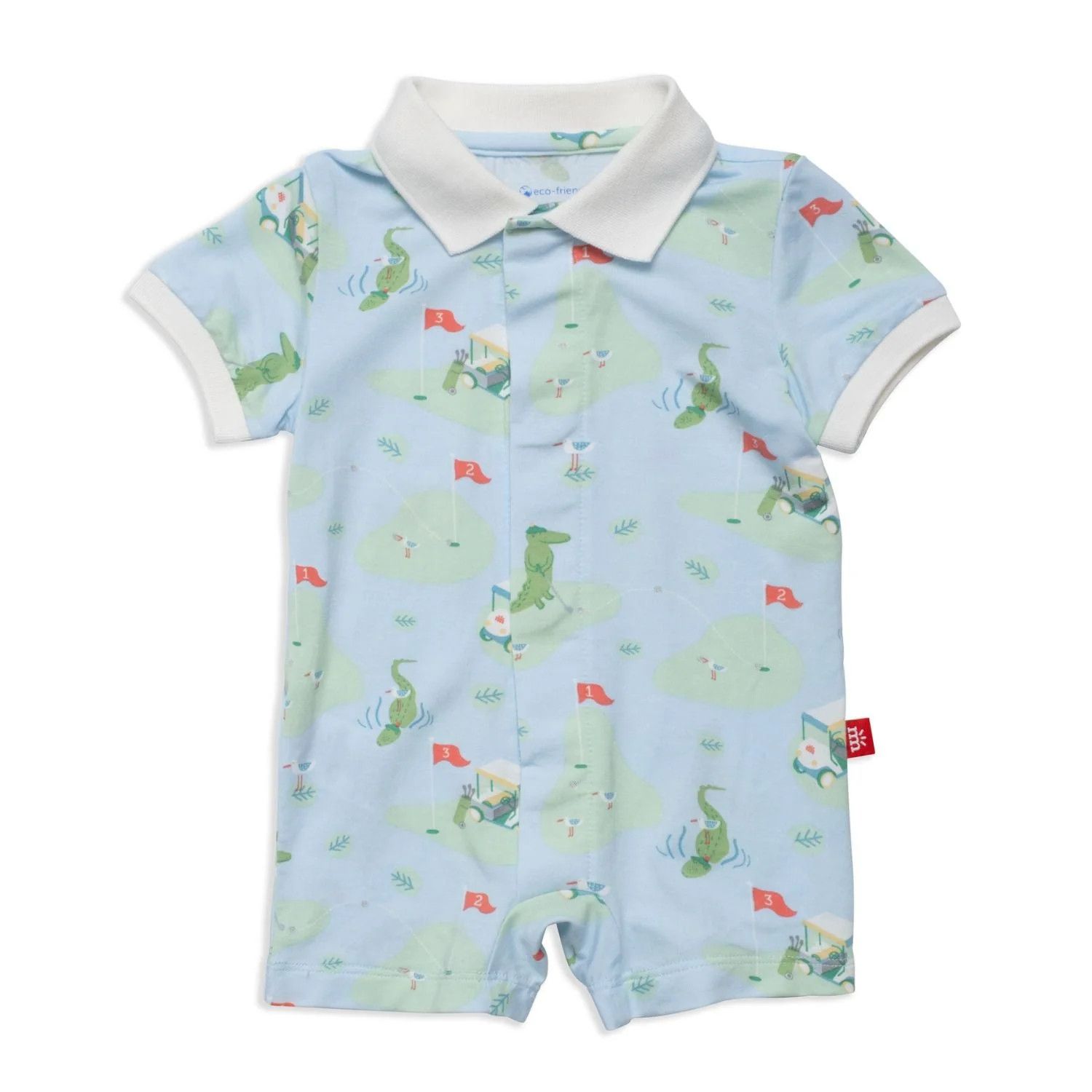 A Putt Above Magnetic Polo Romper