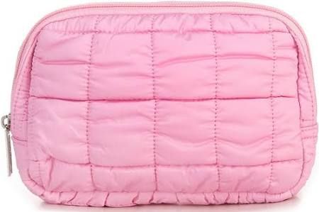 Pink Quilted Belt Bag