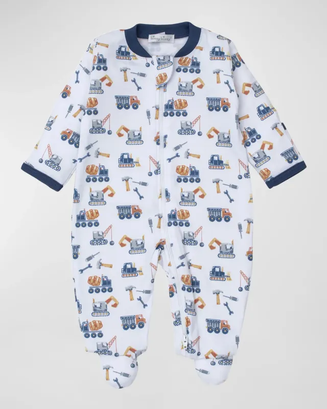 Construction Crew Footie w/ Zip