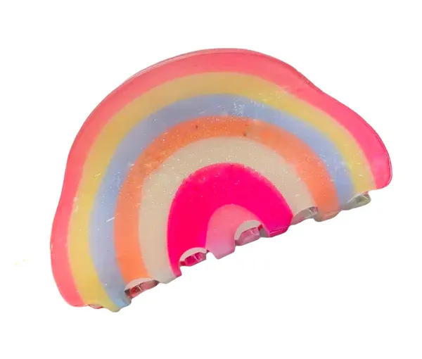 Rainbow Claw Hair Clip
