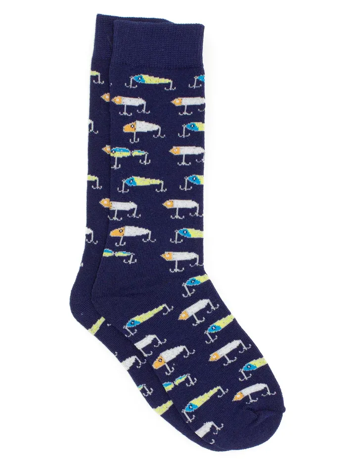 Boys Lucky Duck Socks- Vintage Lures