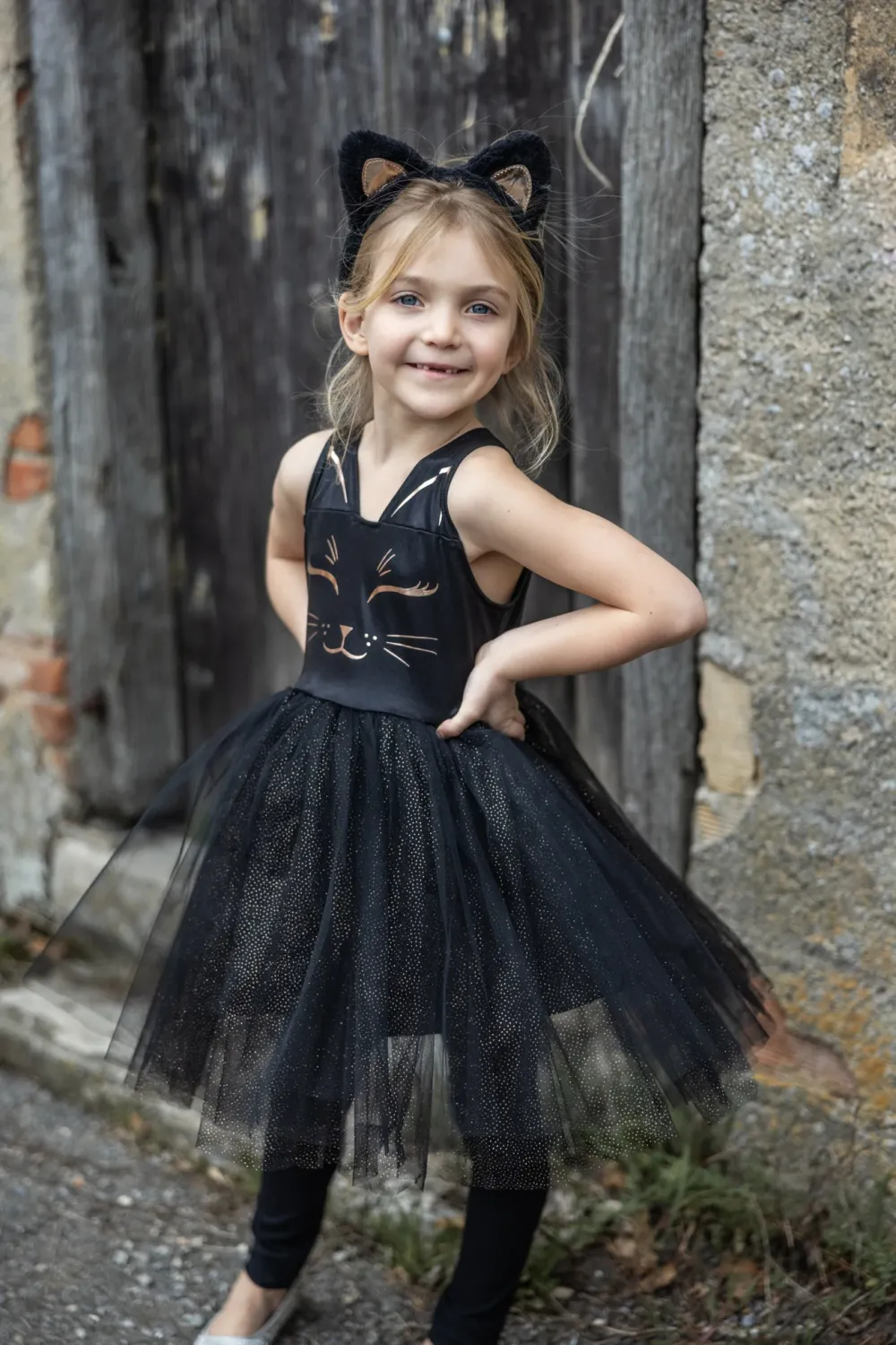 Black Cat Dress and Headpiece, 5/6