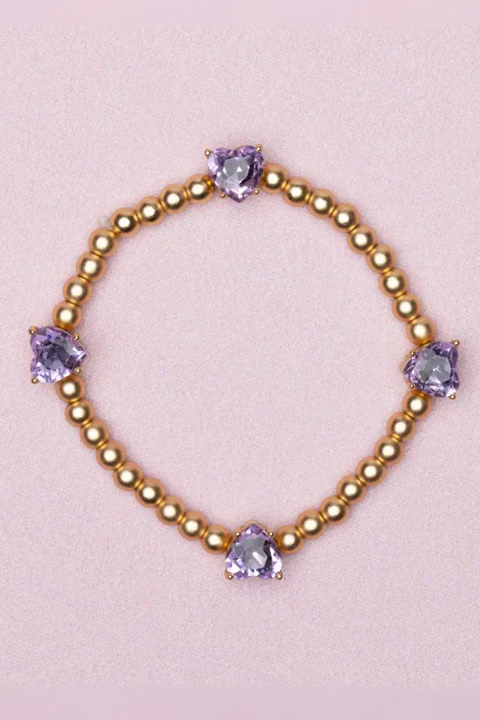 91809 Amethyst Love Bracelet