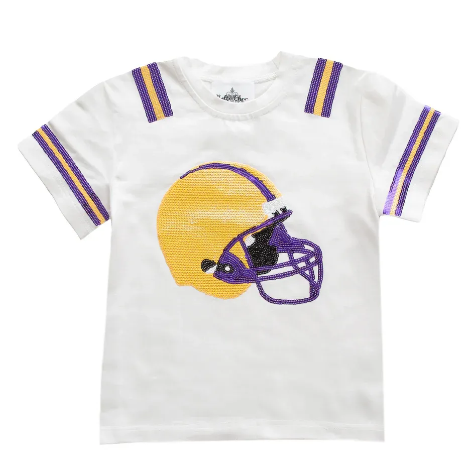 Purple and Gold Helmet Shirt