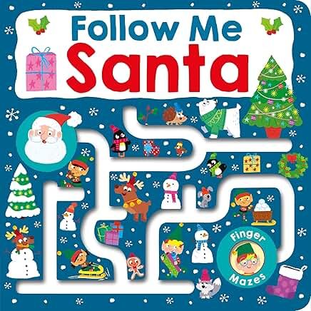 Maze Book: Follow Me Santa