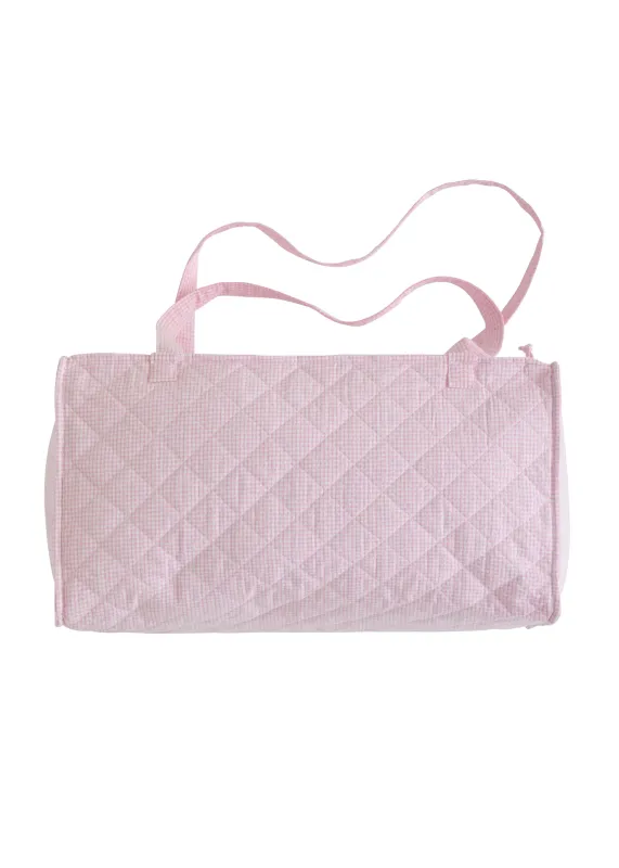 Quilted Duffle- Light Pink