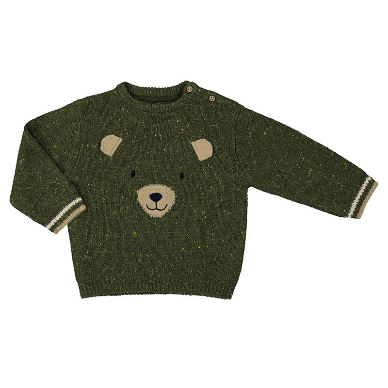 2314 Bear Sweater- Forest Mix