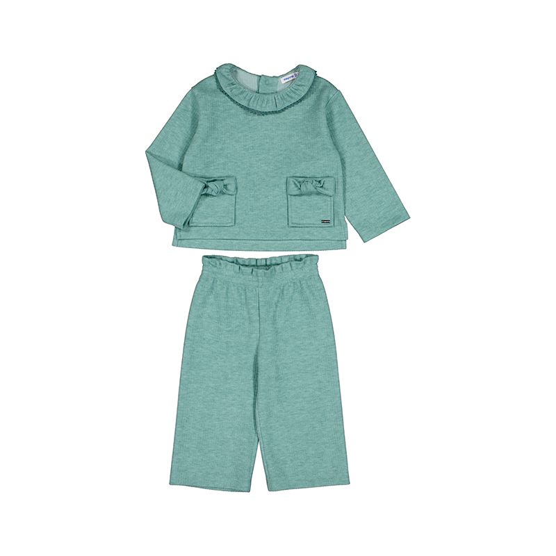 2550 Girls Long Trouser Set- Agate