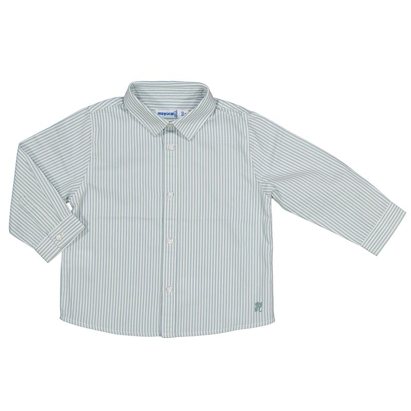 124 Basic Long Sleeve Button Down- Opal
