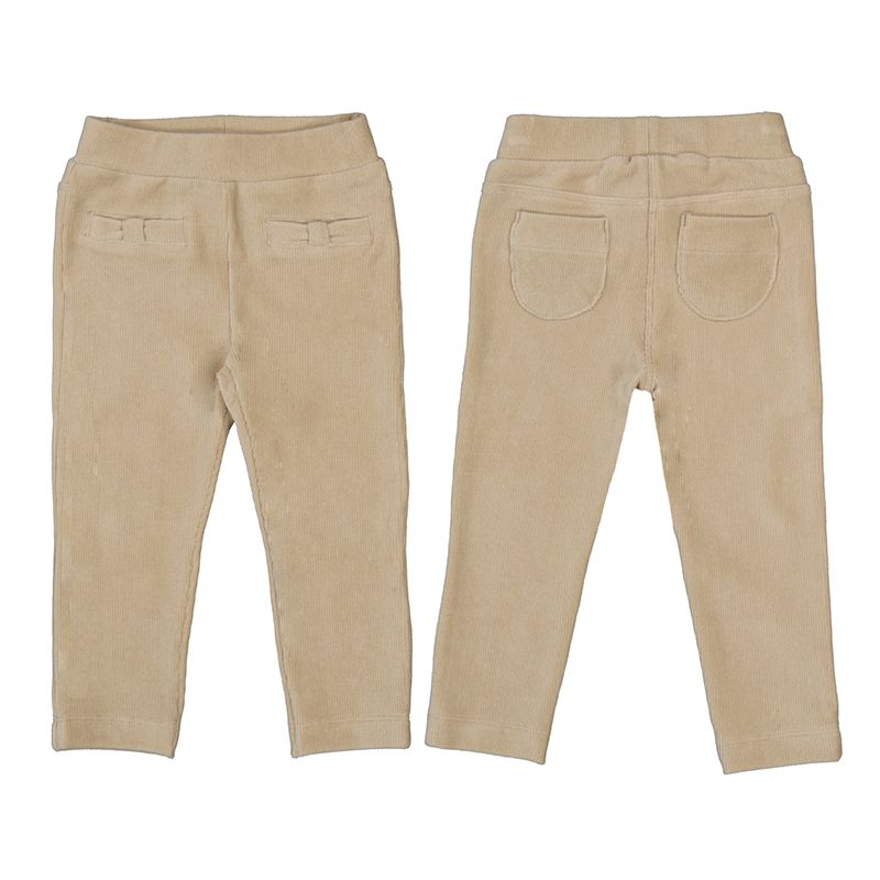 514 Basic Cord Knit Trousers- Sepia