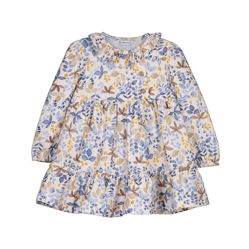2914 Printed Dress- Chickpea