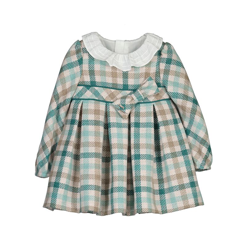 2903 Plaid Dress- Jade
