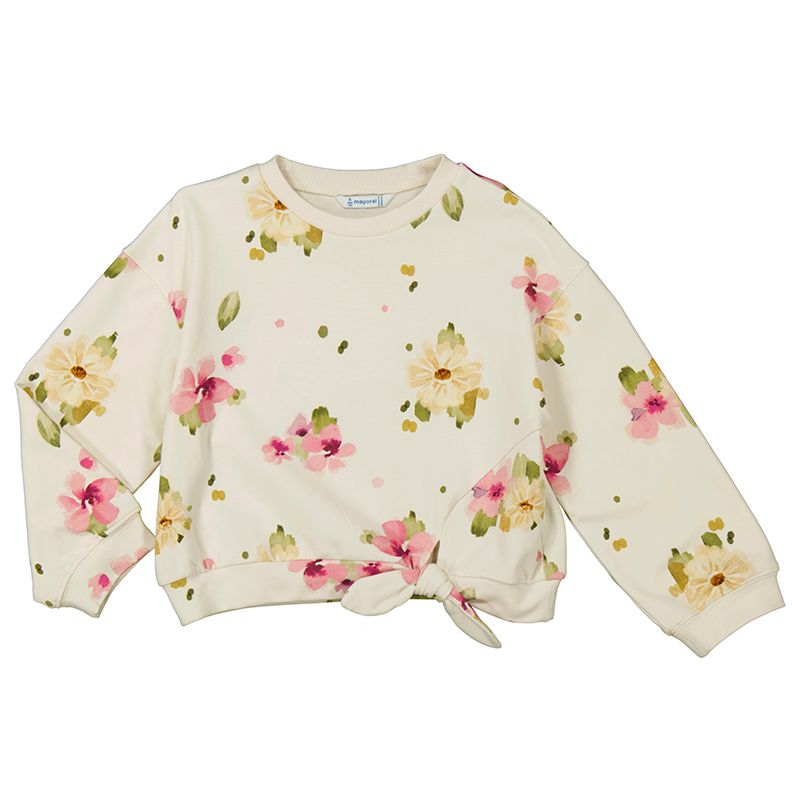 4481 Floral Pullover- Chickpea