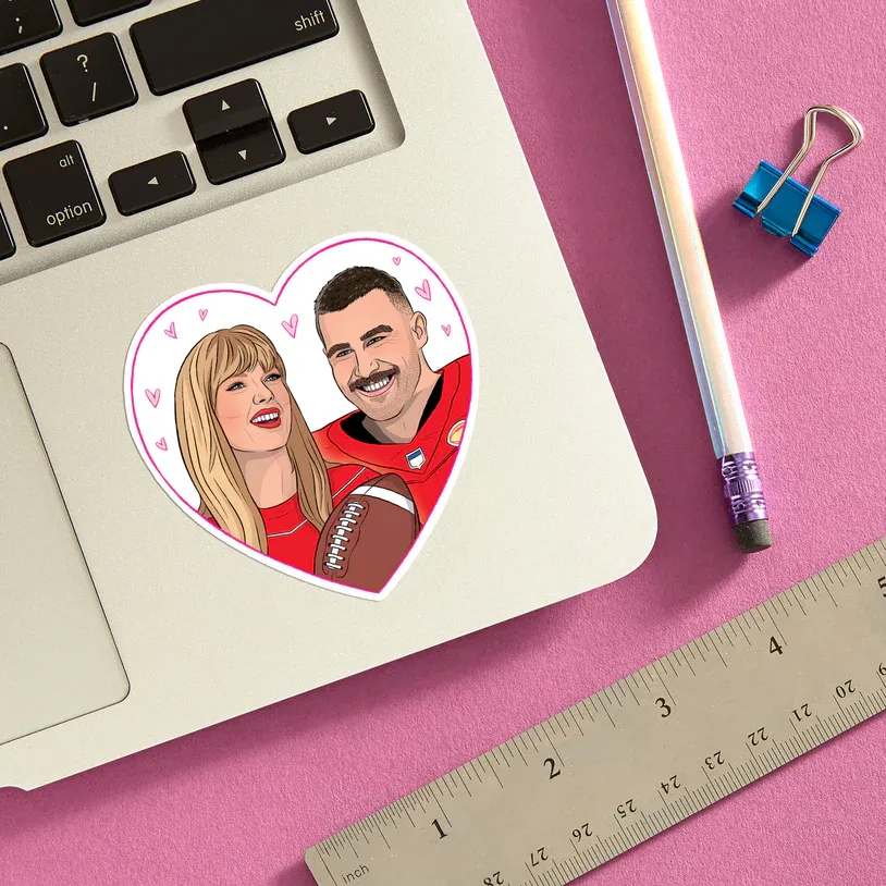 Taylor and Travis Sticker