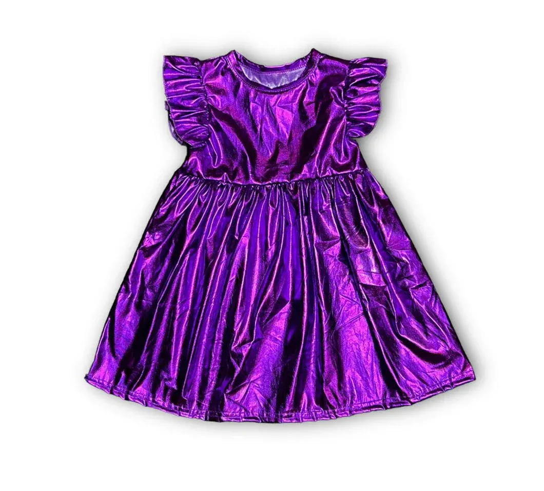 Purple Metallic Dress