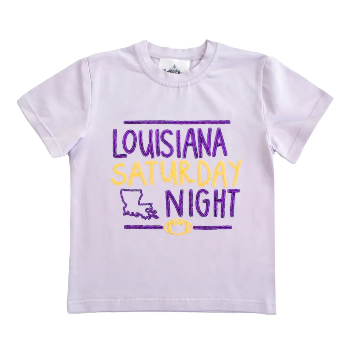 Louisiana Saturday Night Sequin Tee