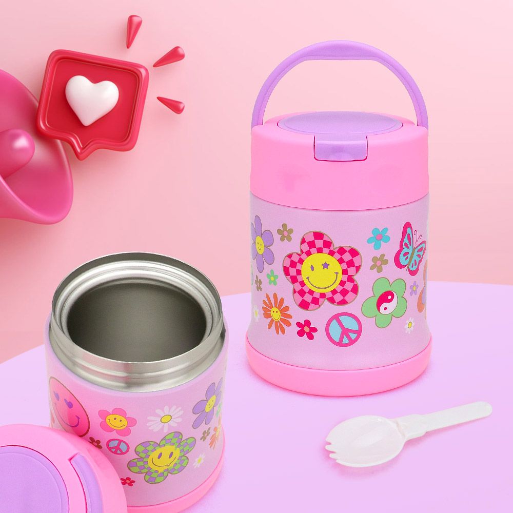 Groovy Flower Insulated Food Jar