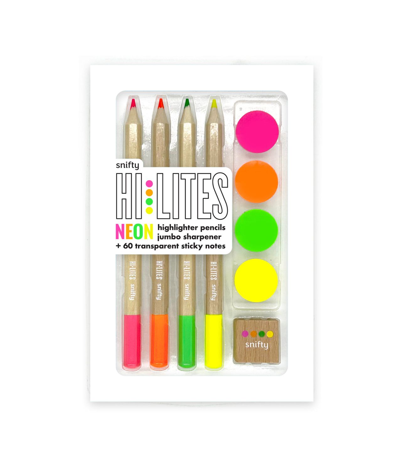 Hi Lites Neon Highlighter Pencil Set