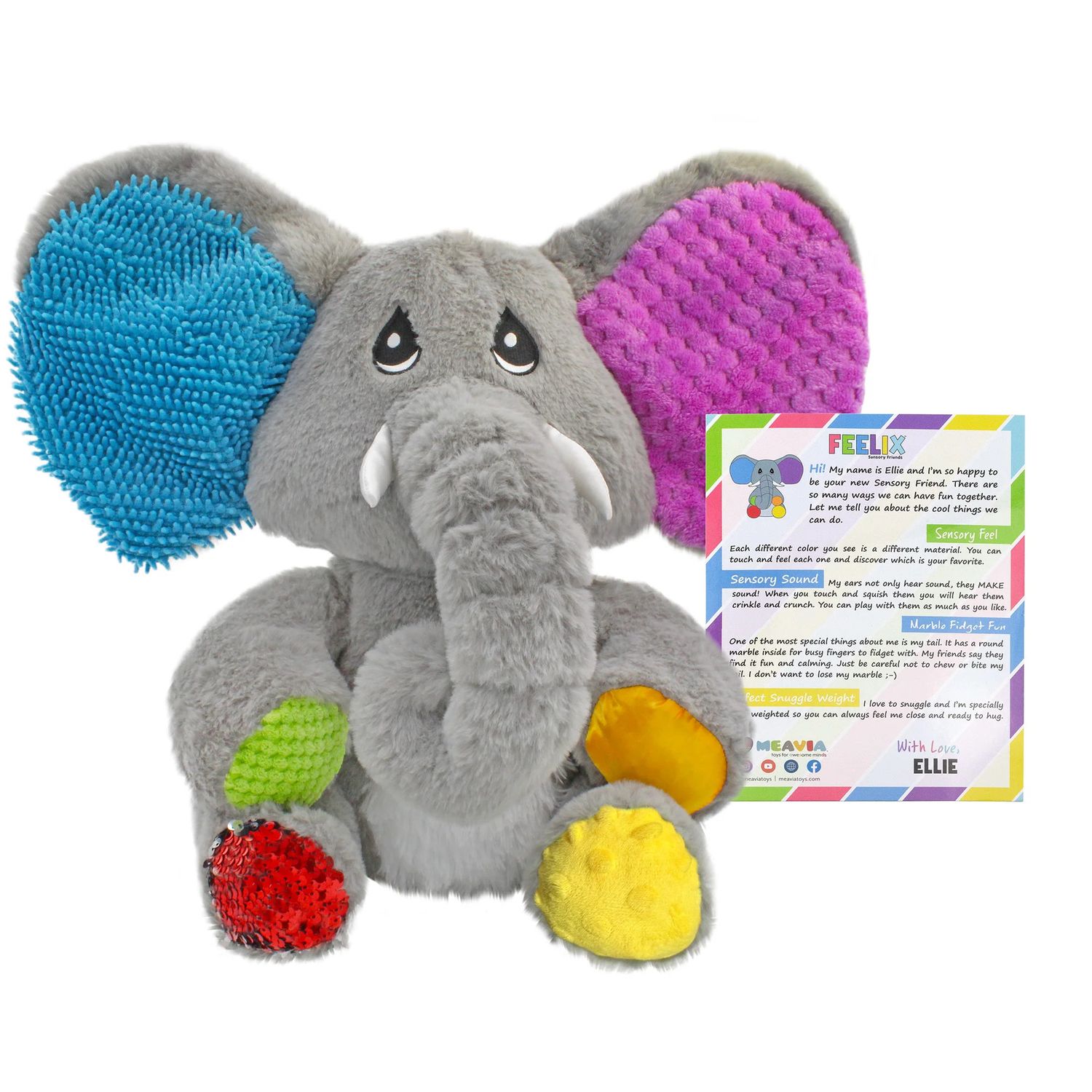 Ellie the Weighted Sensory Elephant (3lb)