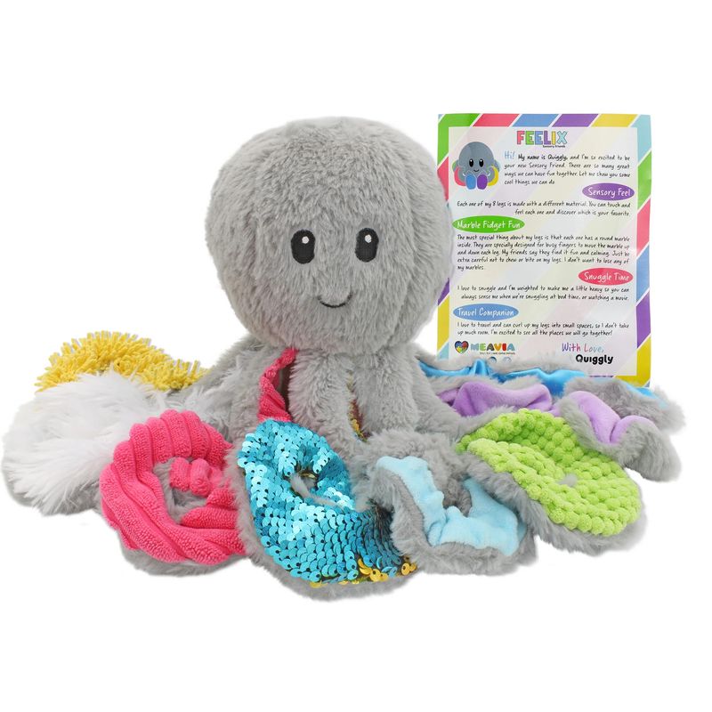 Quiggly the Weighted Sensory Octopus (1lb)