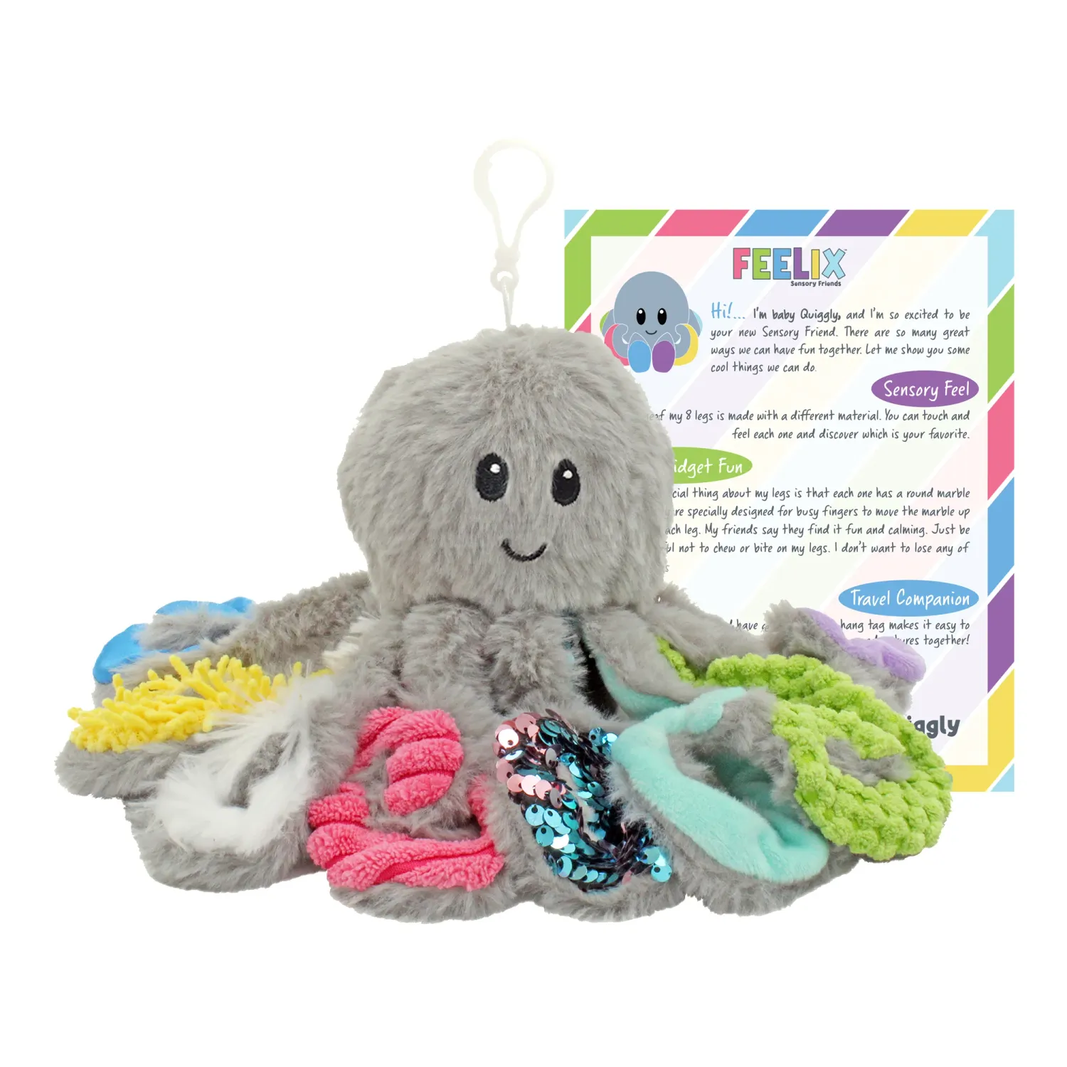 Mini Quiggly Weighted Sensory Plush (1/2 lb)