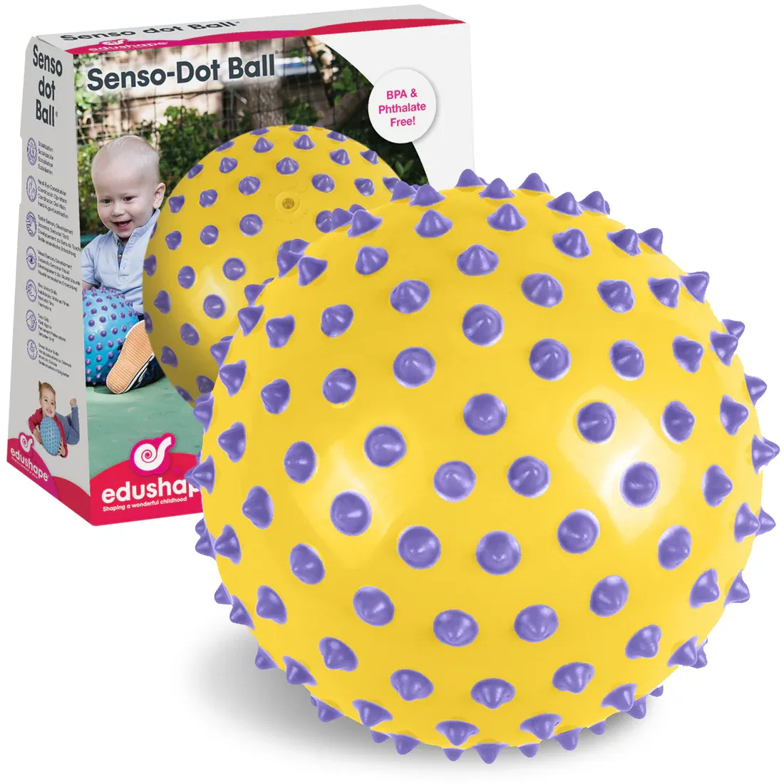 The Original Sensory Ball Large Yellow/Purple