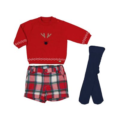 2249 Reindeer Short and Tights Set