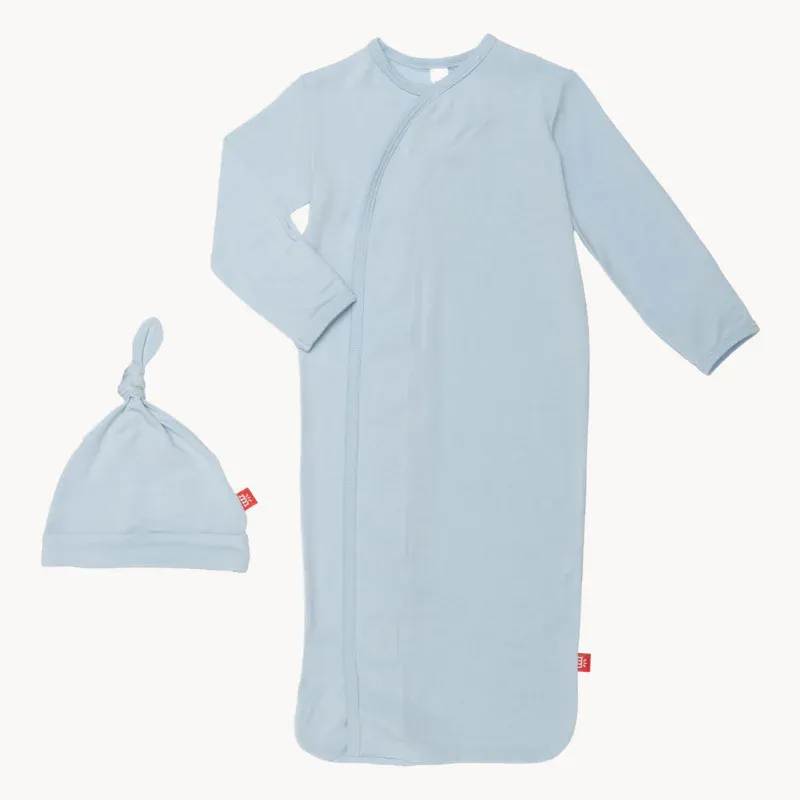 Baby Blue Magnetic Gown and Hat Set