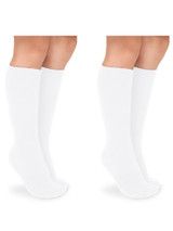 1600 White Cotton Knee Highs
