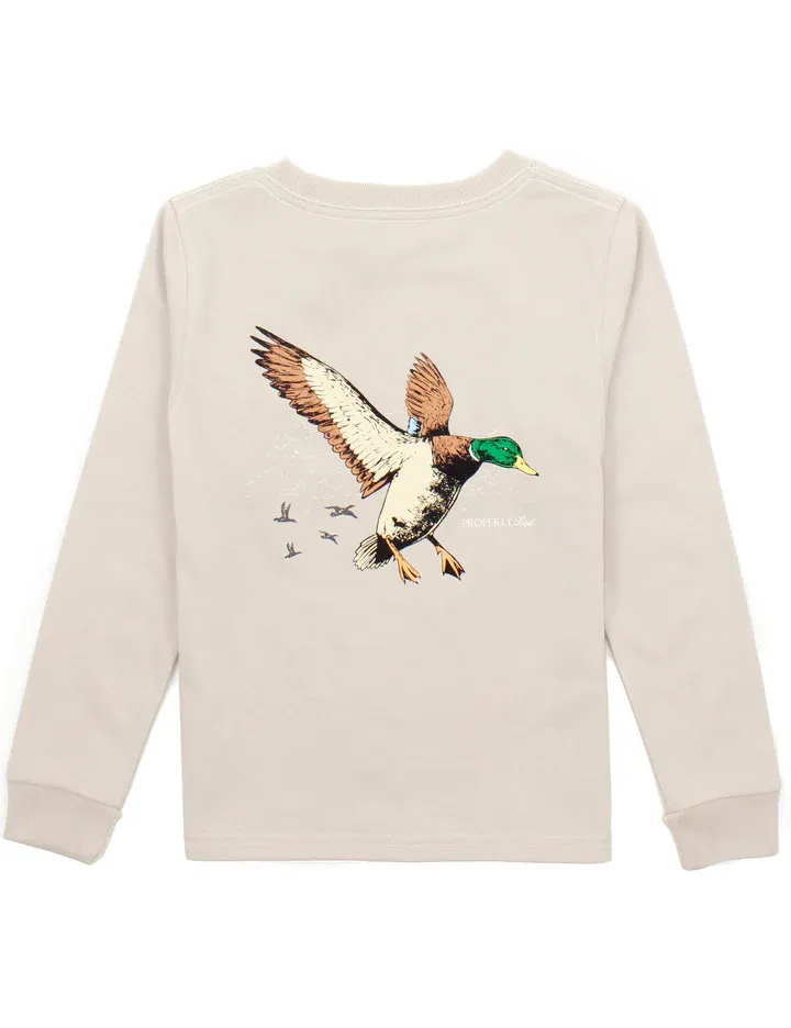 PT LS Sig Tee- Mallard Flight- Linen