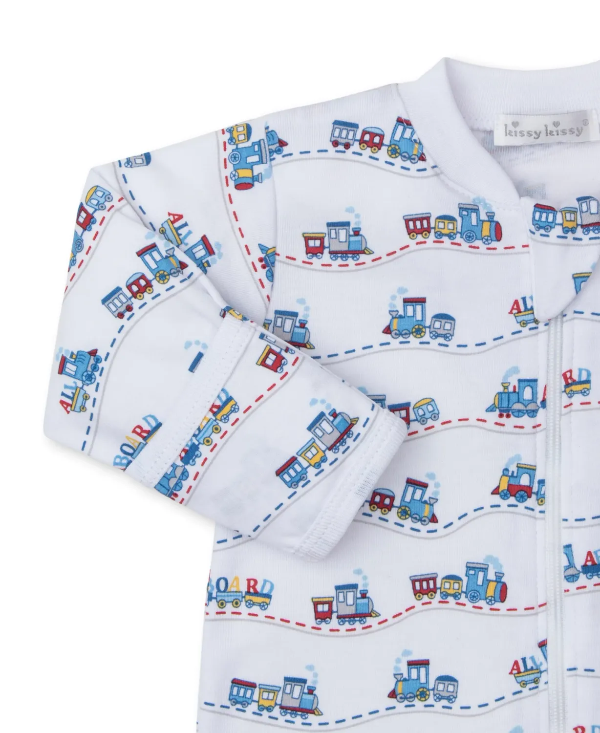 Rambling Railroad Footie w/ Zipper