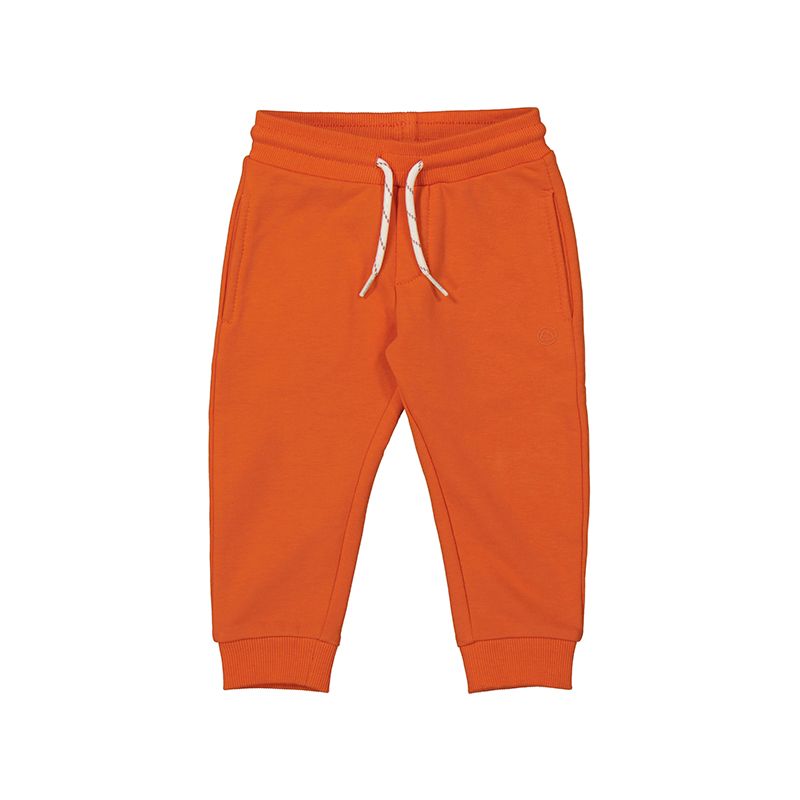 704 Baby Boy Fleece Jogger (5 Colors), Color: Naranja, Size: 6m
