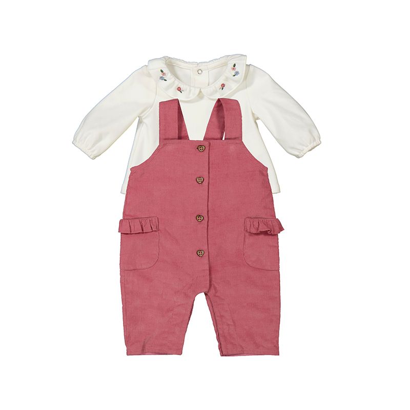 2697 Baby Girl Overall/ Tee Set