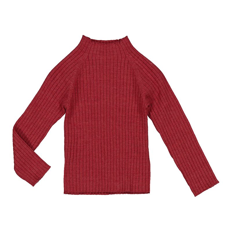 2046 Baby Girl Knit Mockneck 