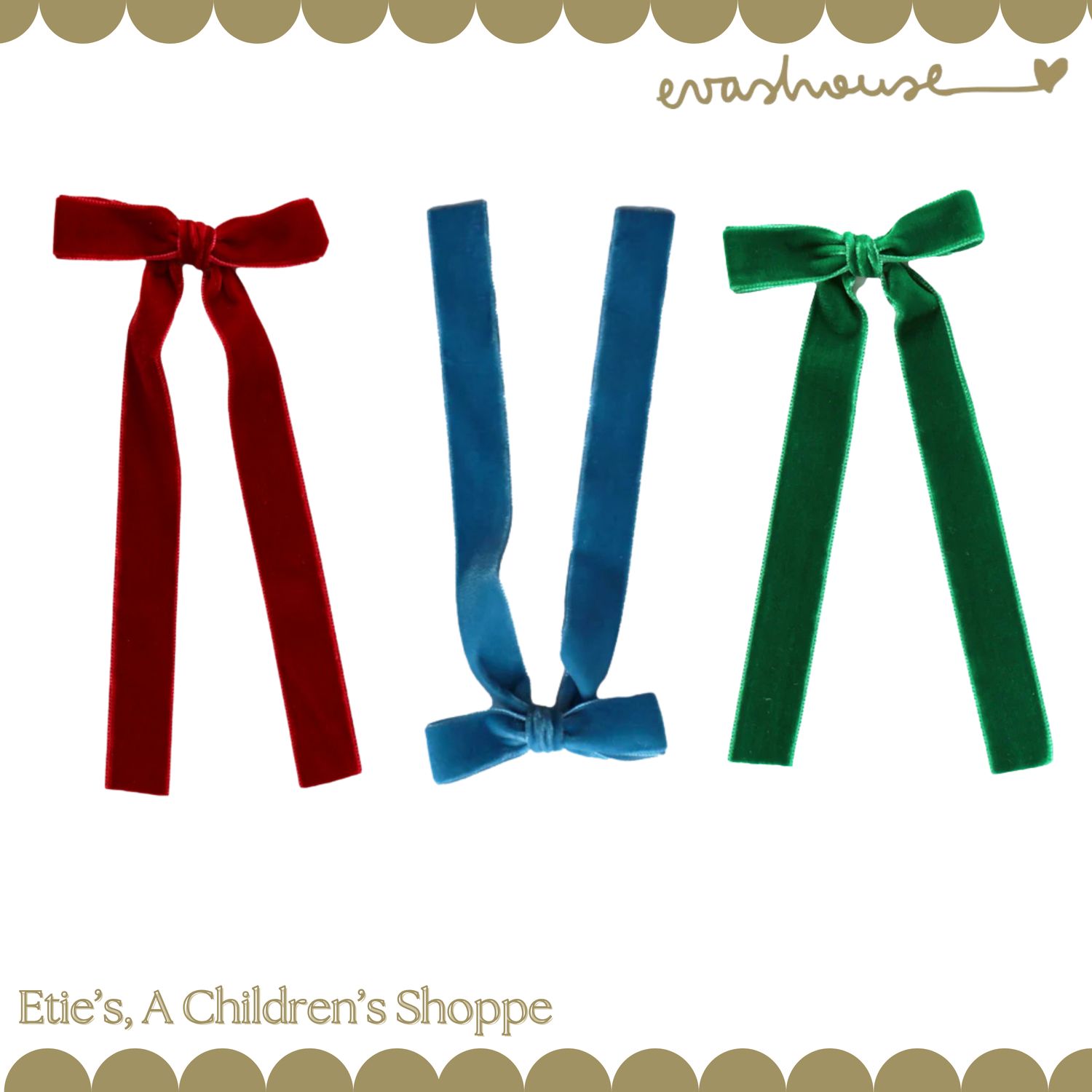 Large Velvet Long Tail Bow