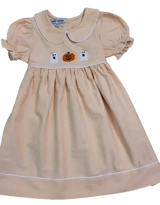 Pumpkins and Ghost Embroidered Dress