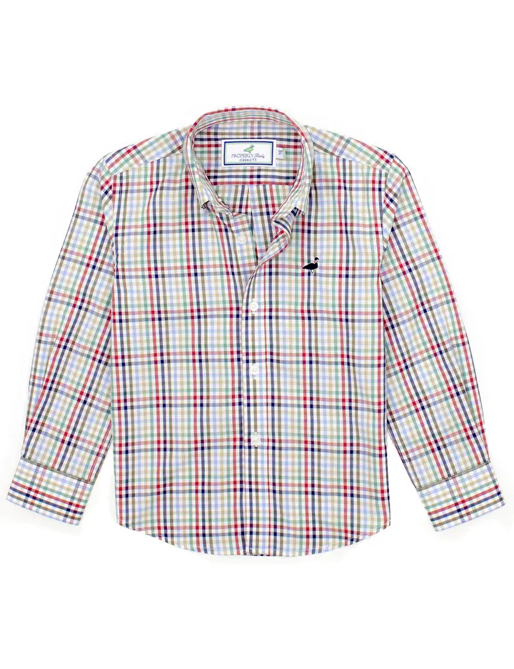 Boys Seasonal Sportshirt-Autumn Trail