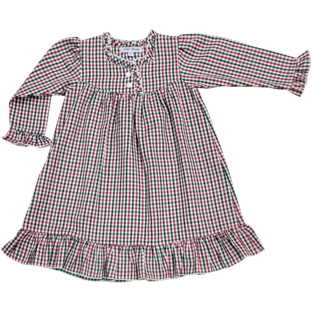 Red/Green Gingham Christmas Gown