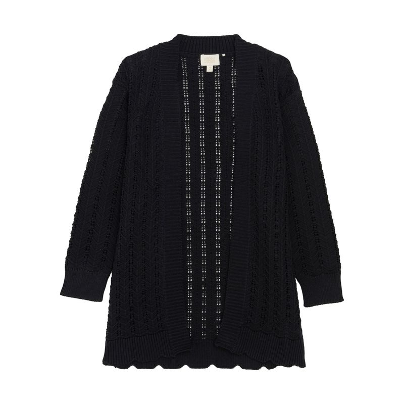 Black Duster Cardigan