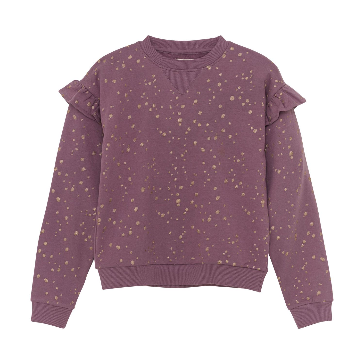 Purple &amp; Gold Dot Sweatshirt