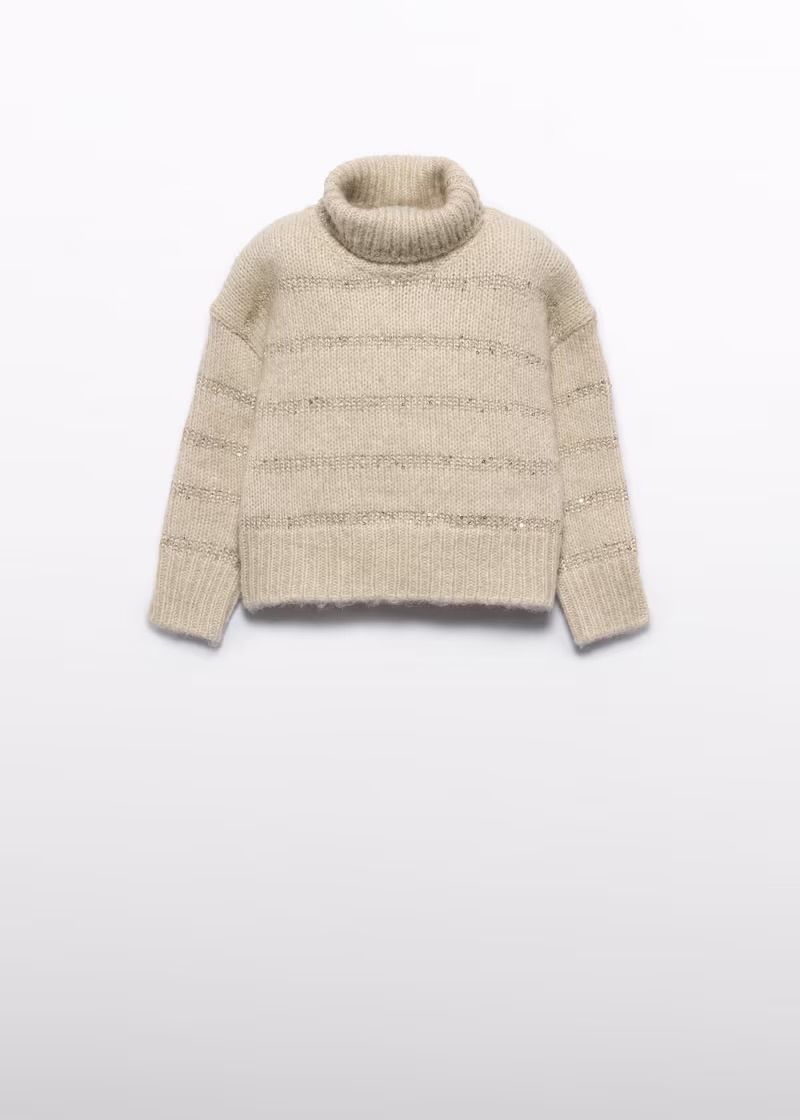 5825 Sequin Stripe Sweater