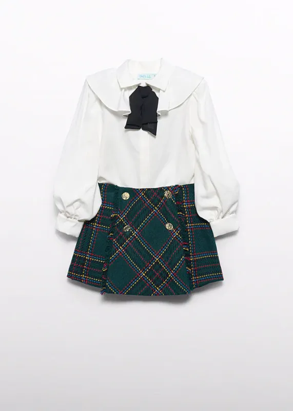 5546 Plaid Skirt Set