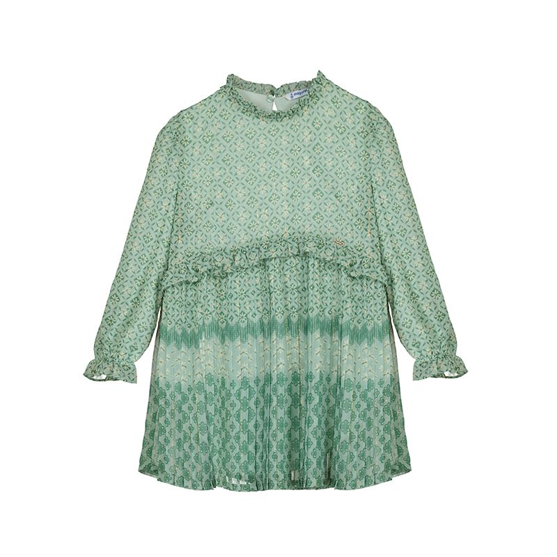 4913 Pleated Dress- Jade