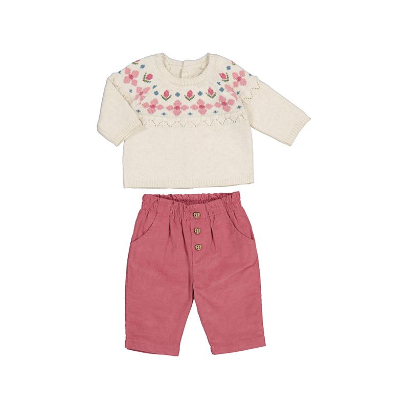 2519 Sweater/Paper Bag Pants Set